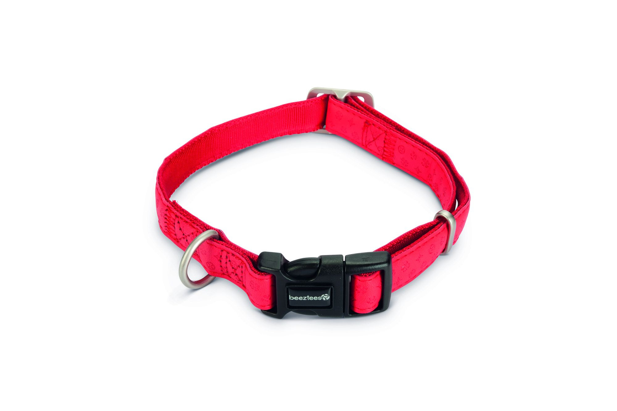 Macleather Halsband Rood 35-50x2cm