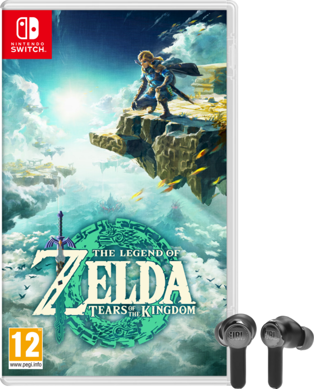 The Legend of Zelda Tears of The Kingdom Nintendo Switch + JBL Quantum TWS