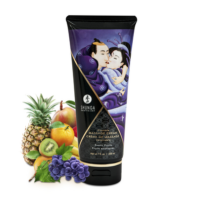 Shunga Kissable Massage Cream - Exotic Fruits - 7 floz / 200 ml