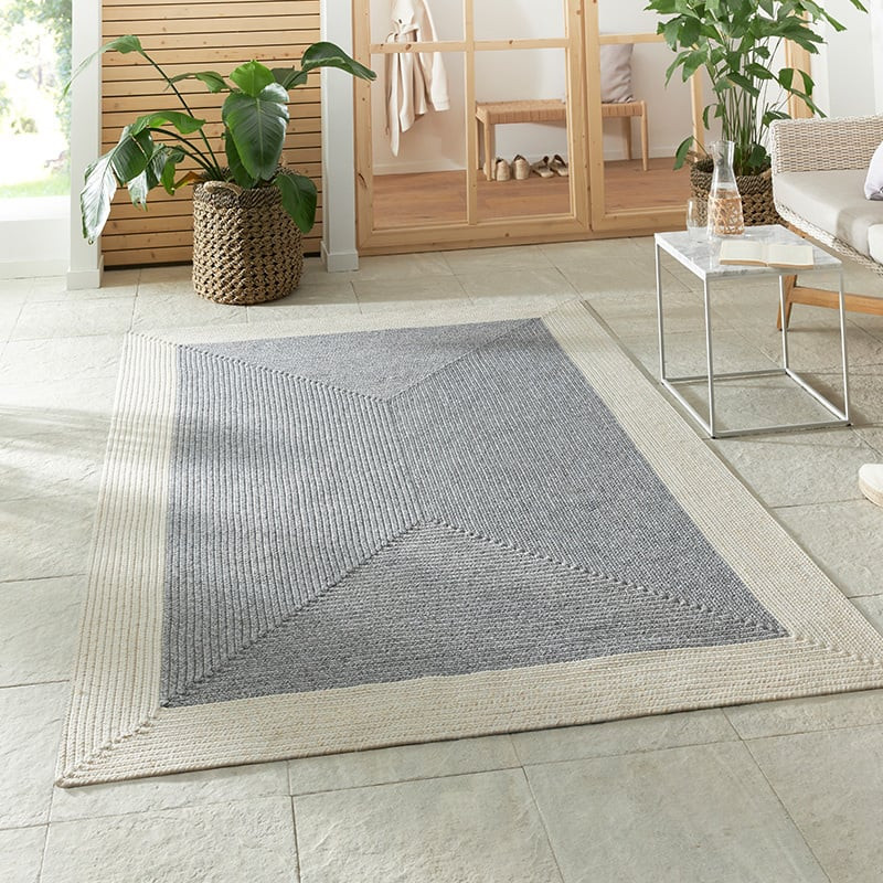 Jute Vloerkleed Braids Grijs - NORTHRUGS - 80x200 cm - Rechthoek - Dekbed-Discounter.nl