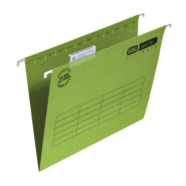 Hangmap Elba Verticfile Ultimate A4 V bodem groen | 25 stuks