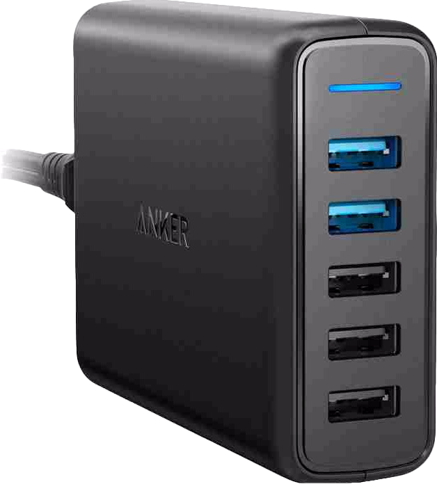 Anker Oplader 5 Usb Poorten