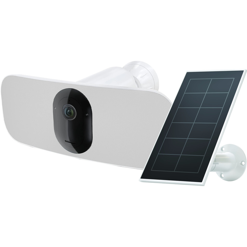 Arlo Pro 3 Floodlight Wit + Arlo Zonnepaneel Wit