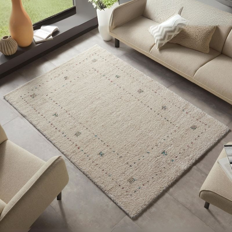 Vloerkleed Teo Creme - Mint Rugs Nomadic - 200x290 cm - Rechthoek - Dekbed-Discounter.nl