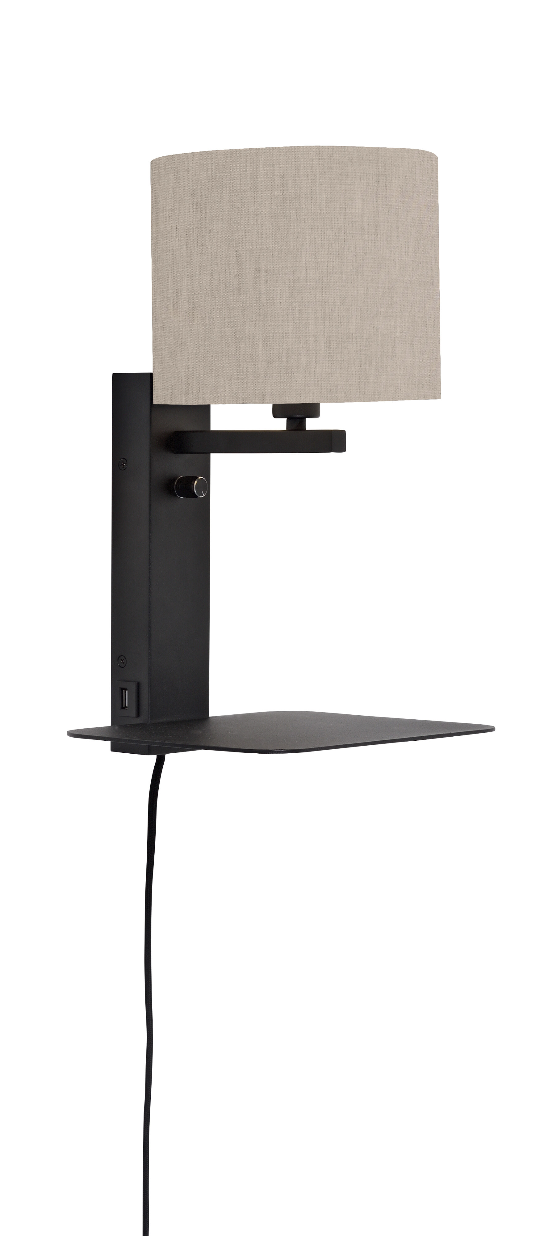 its about RoMi Wandlamp Florence Met plank en USB