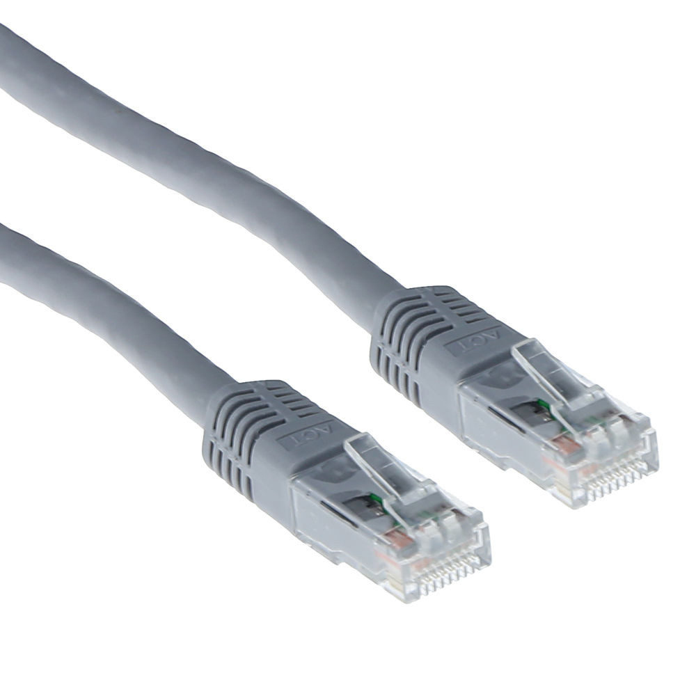 ACT IB3400 U/UTP CAT6A Patchkabel Grijs - 50 cm