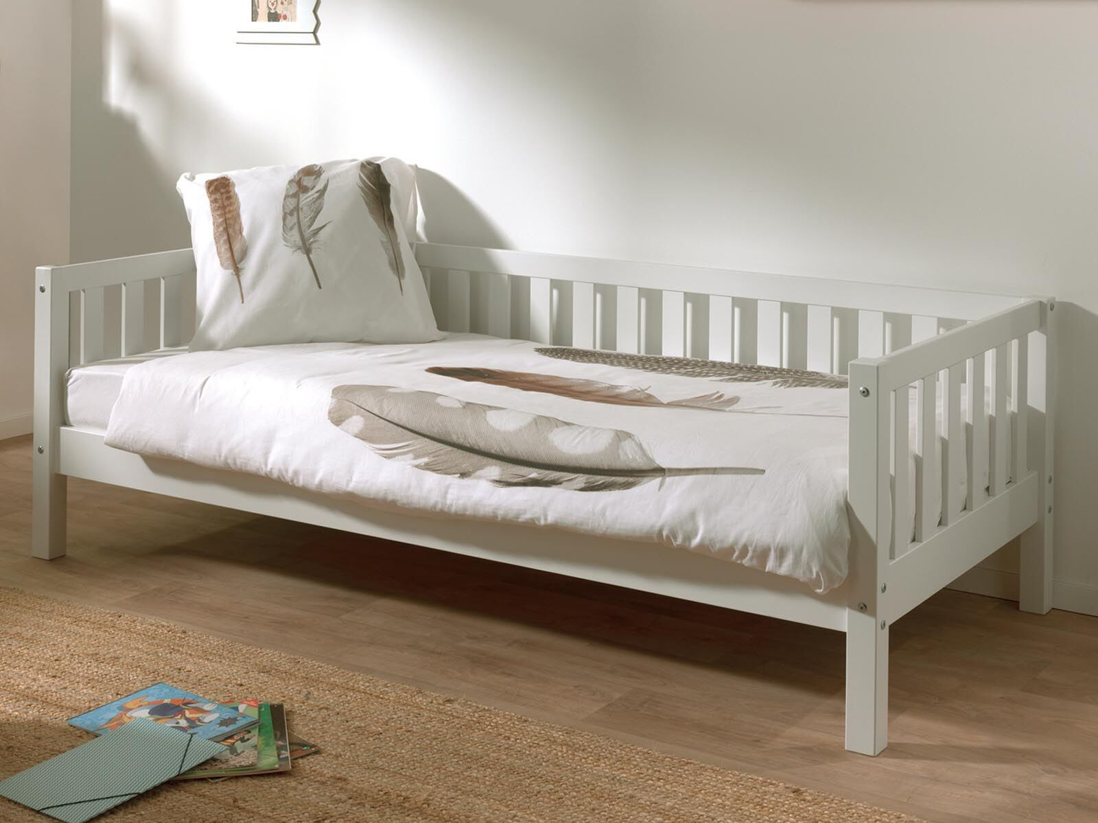 Kajuitbed FREDDY 90x200 cm wit zonder bedlade