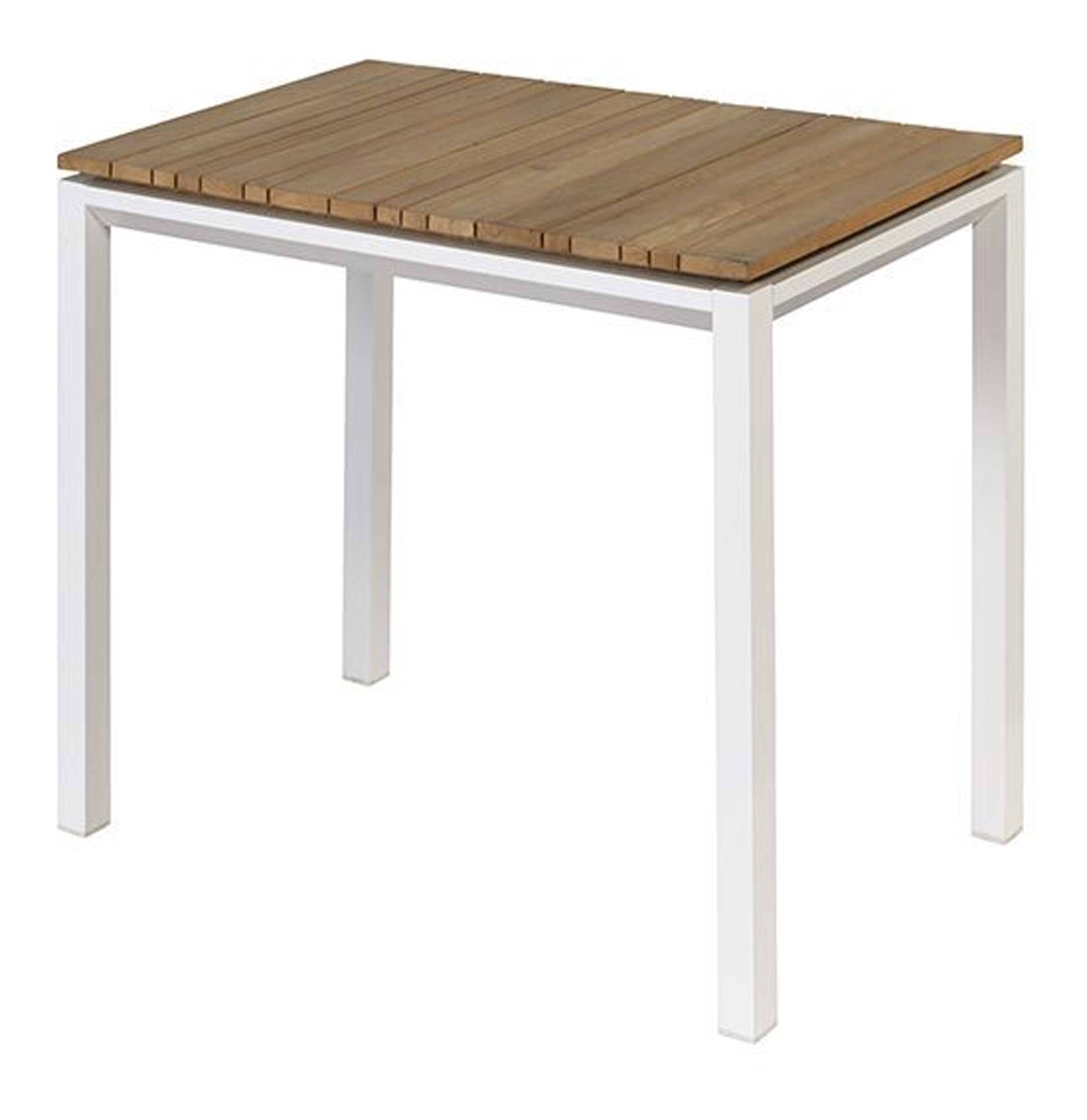 Exotan Tuintafel Milan Teakhout, 90 cm - Wit