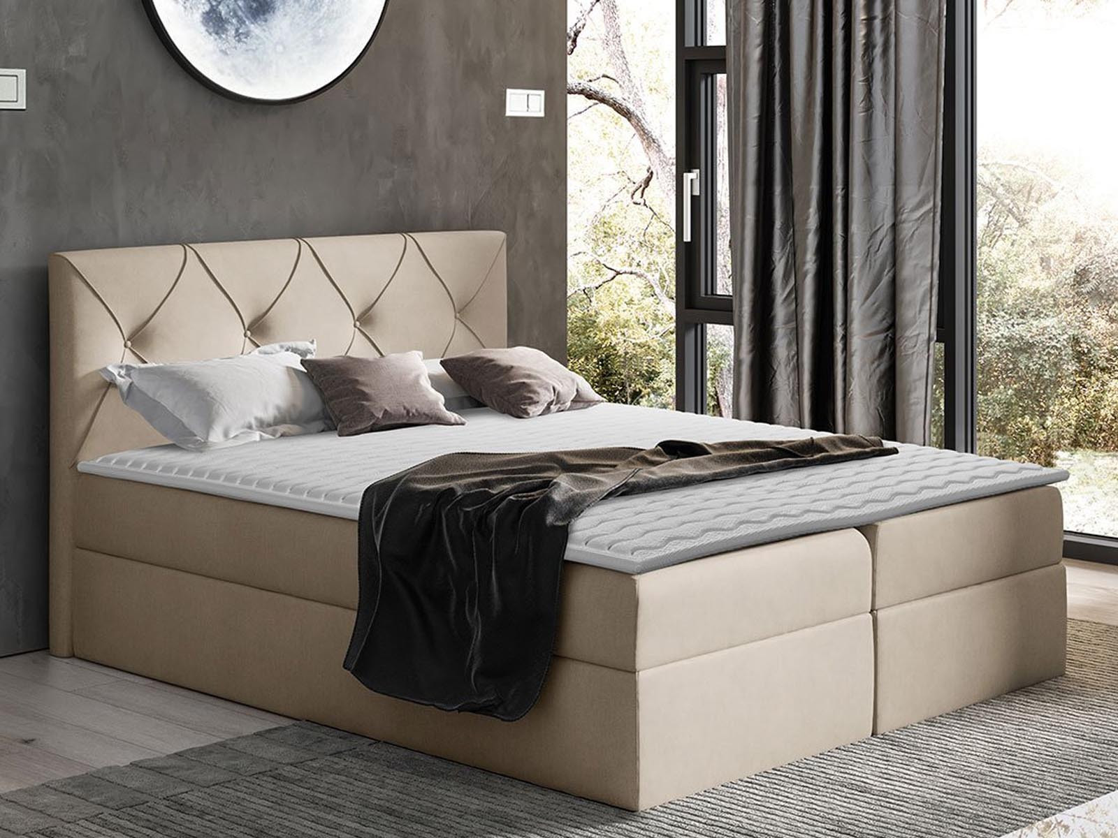 Boxspring CRYSTALO 180x200 cm beige