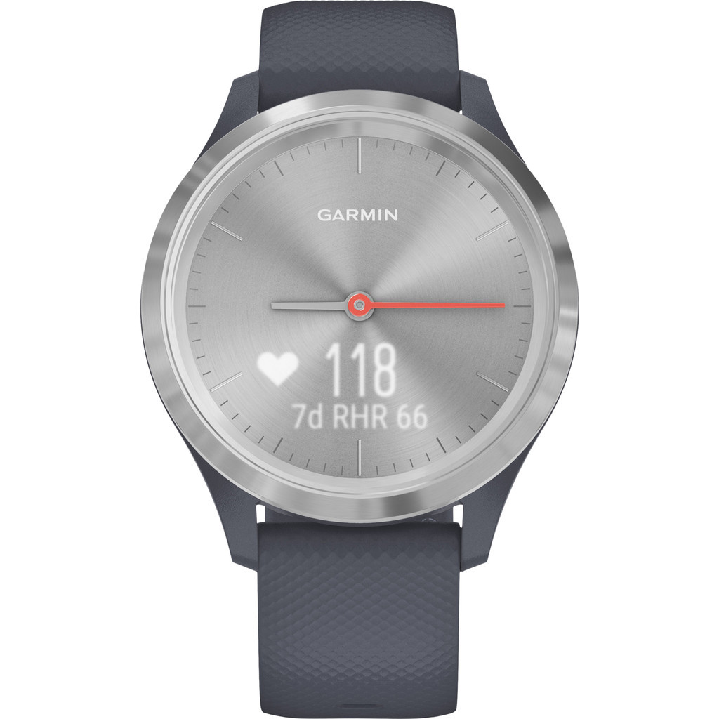 Garmin Vivomove 3S Sport - Zilver/Donkerblauw - 39 mm