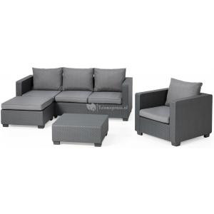 Salta chaise lounge loungeset antraciet