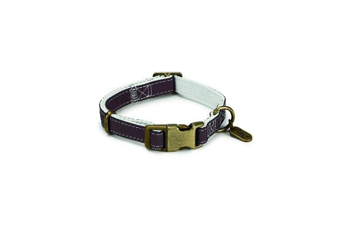 DBL Nylon Halsband Virante Bruin 26-40x1,5cm