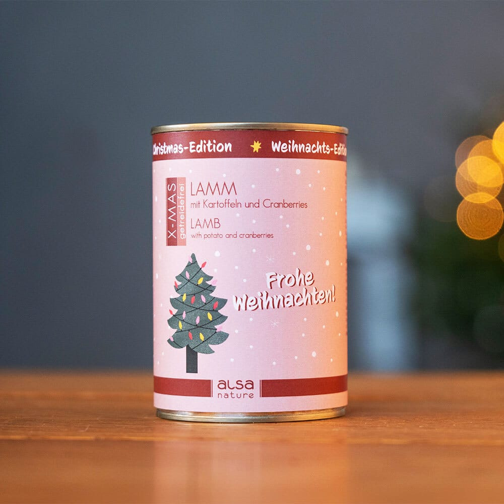 alsa-nature XMAS Lam met aardappel & cranberries, 400 g, Aantal: 12 x 400 g