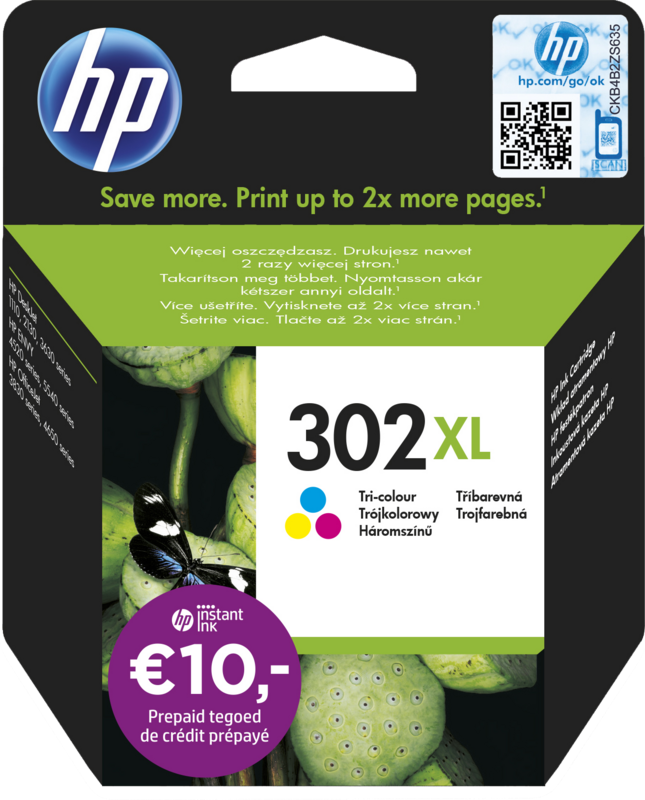 HP 302XL Cartridge Kleur