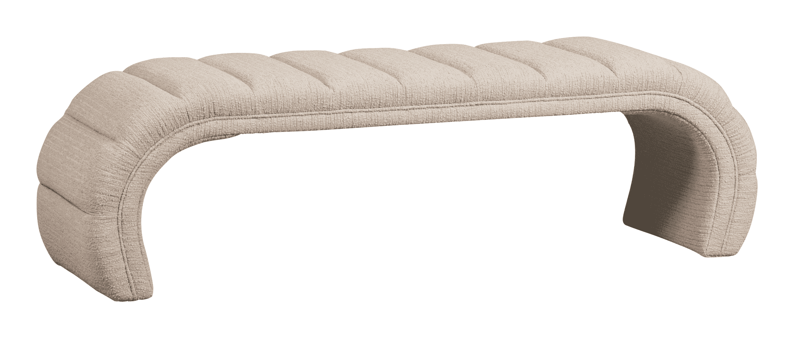 BePureHome Eetkamerbank Traffic Geweven, 160cm - Naturel