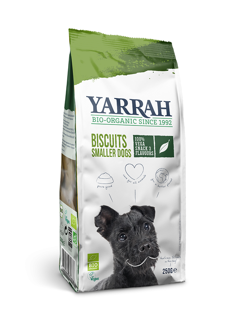 Yarrah biologische vegan hondenkoekjes voor kleinere honden 250gr