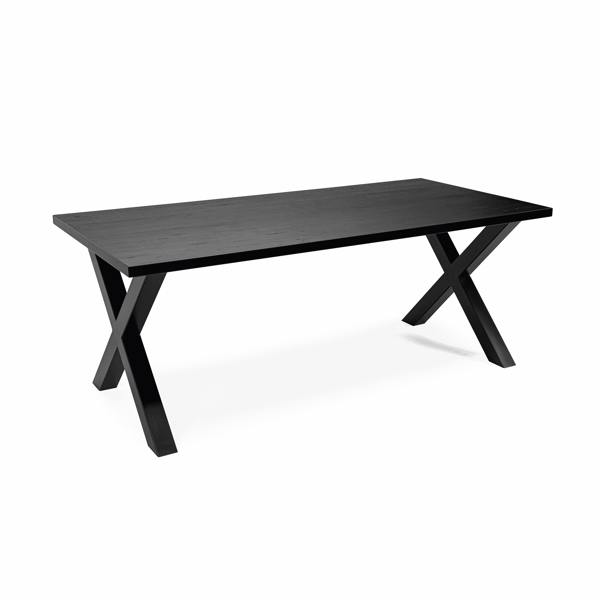 Stalux Eettafel Roos - zwart / zwart eiken