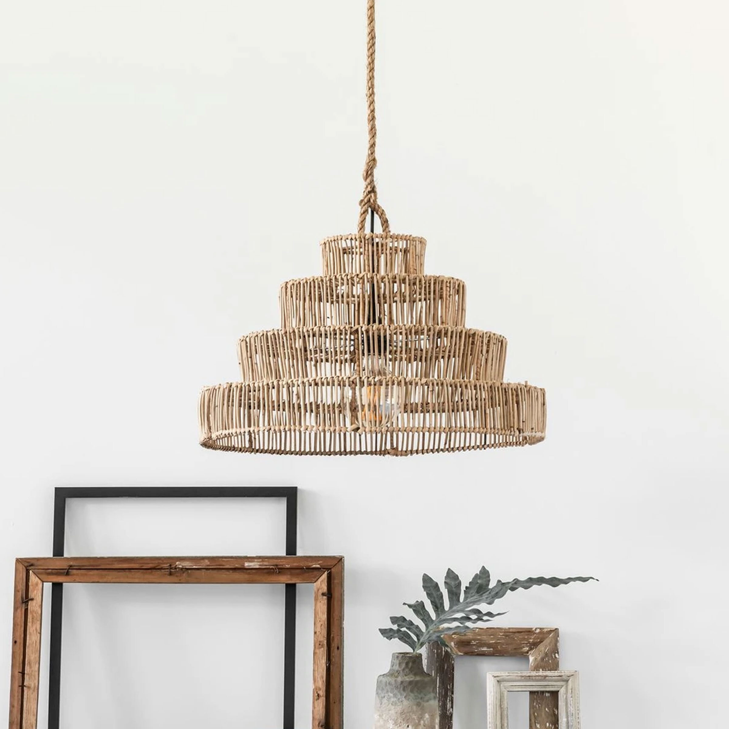 MUST Living Hanglamp Cala Llonga Rotan, 50cm - Naturel