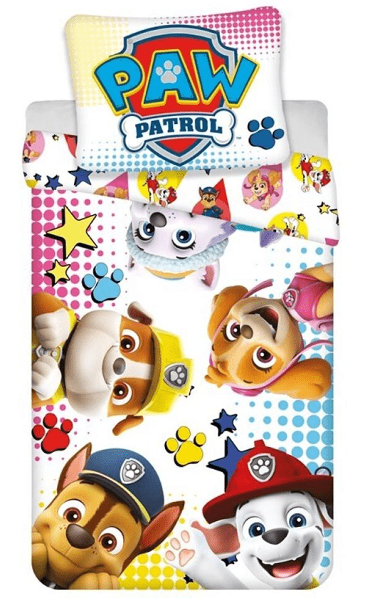 Paw Patrol dekbedovertrek Happy 140 x 200 cm - 63 x 63 cm - Polyester