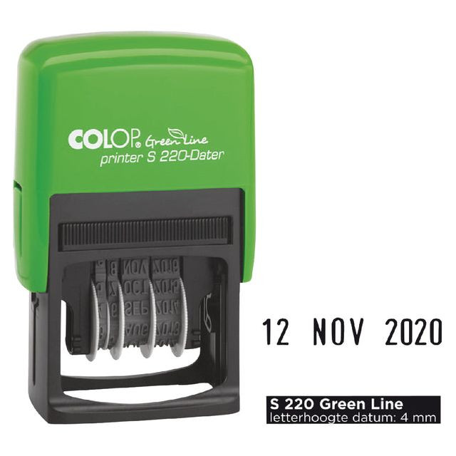 Datumstempel Colop S220 green line 4mm