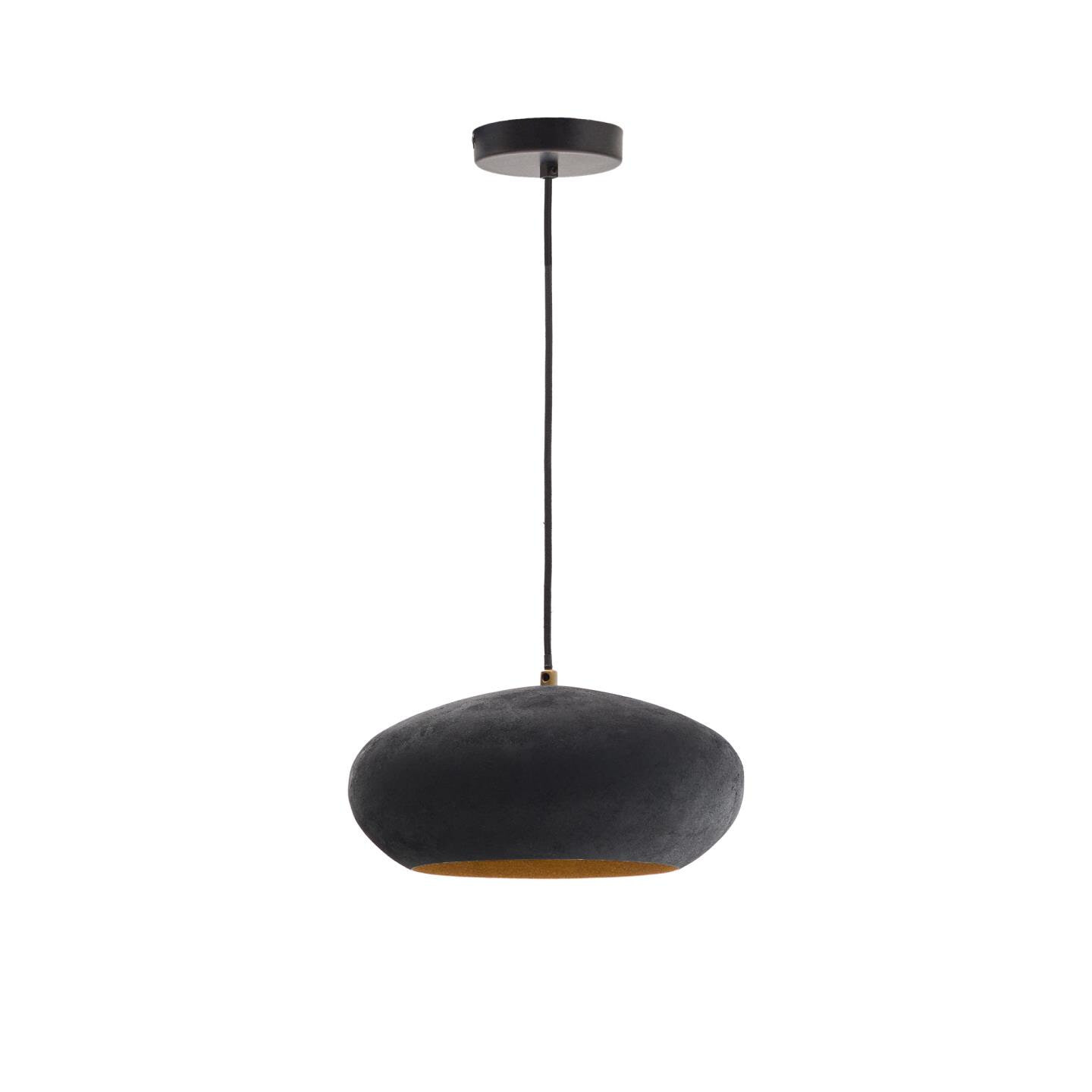 Kave Home Hanglamp Inda Terracotta look - Zwart