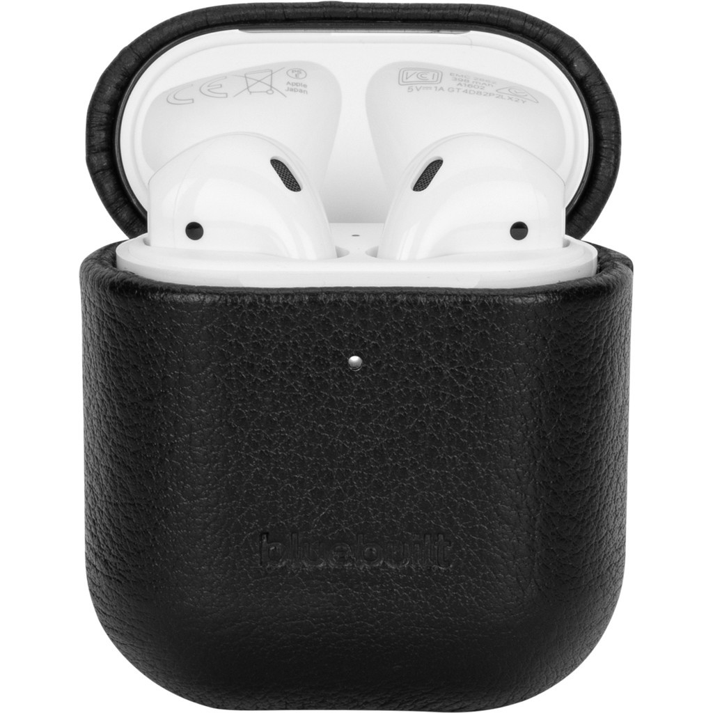 BlueBuilt Hoesje voor AirPods gen 1/2 Leer Zwart