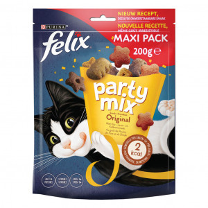 Felix Party Mix Original kattensnoep maxipack 200 g 5 x 200 g