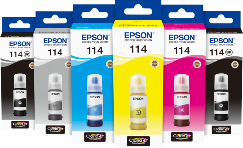 Epson 114 Inktflesje 6-kleuren bundel