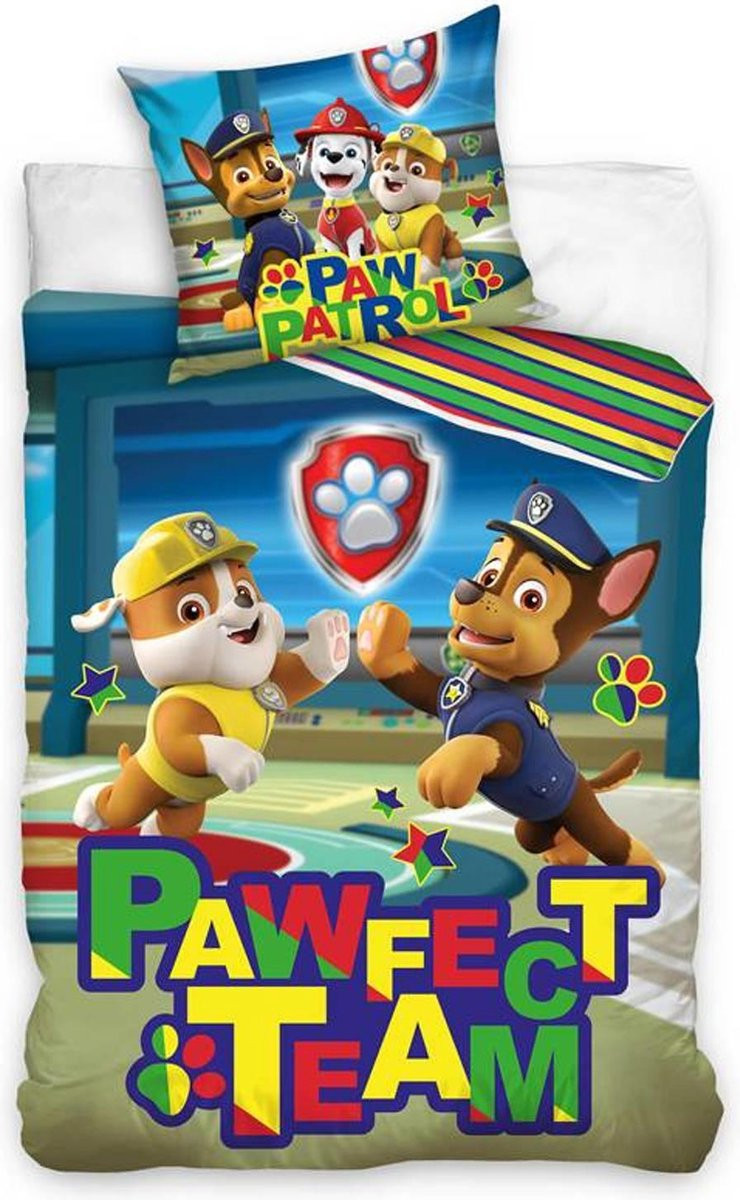 PAW Patrol Dekbedovertrek Pawfect Team - Katoen 60 x 70 cm