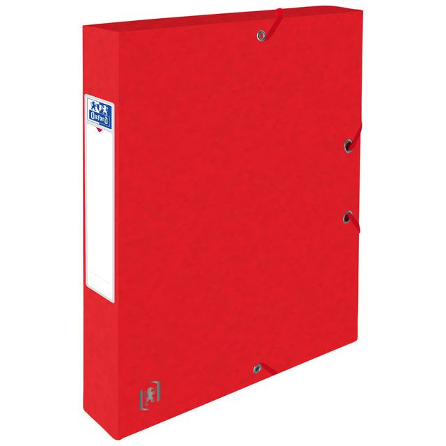 Elba elastobox Oxford Top File+ rug van 4 cm, rood