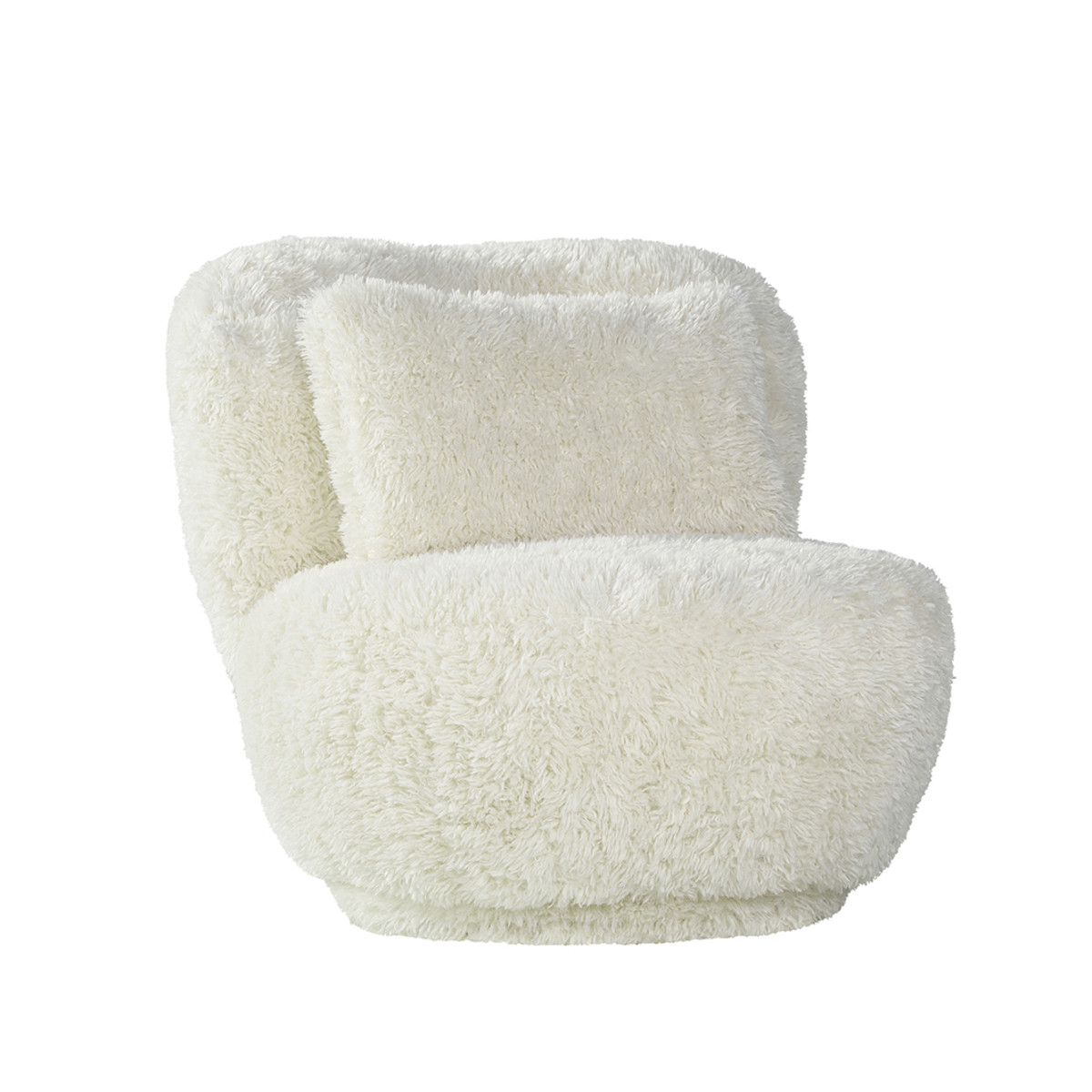 LABEL51 Fauteuil Doodle - Crème - Fluffy