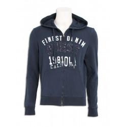 Guess - California Zip Hoody - Blauw/Blue