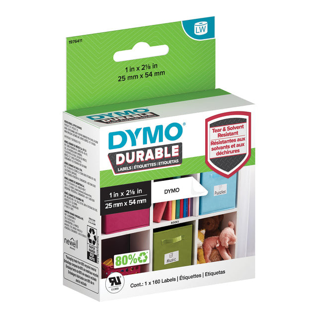 Etiket Dymo 1976411 labelwriter 25x54mm 160 stuks