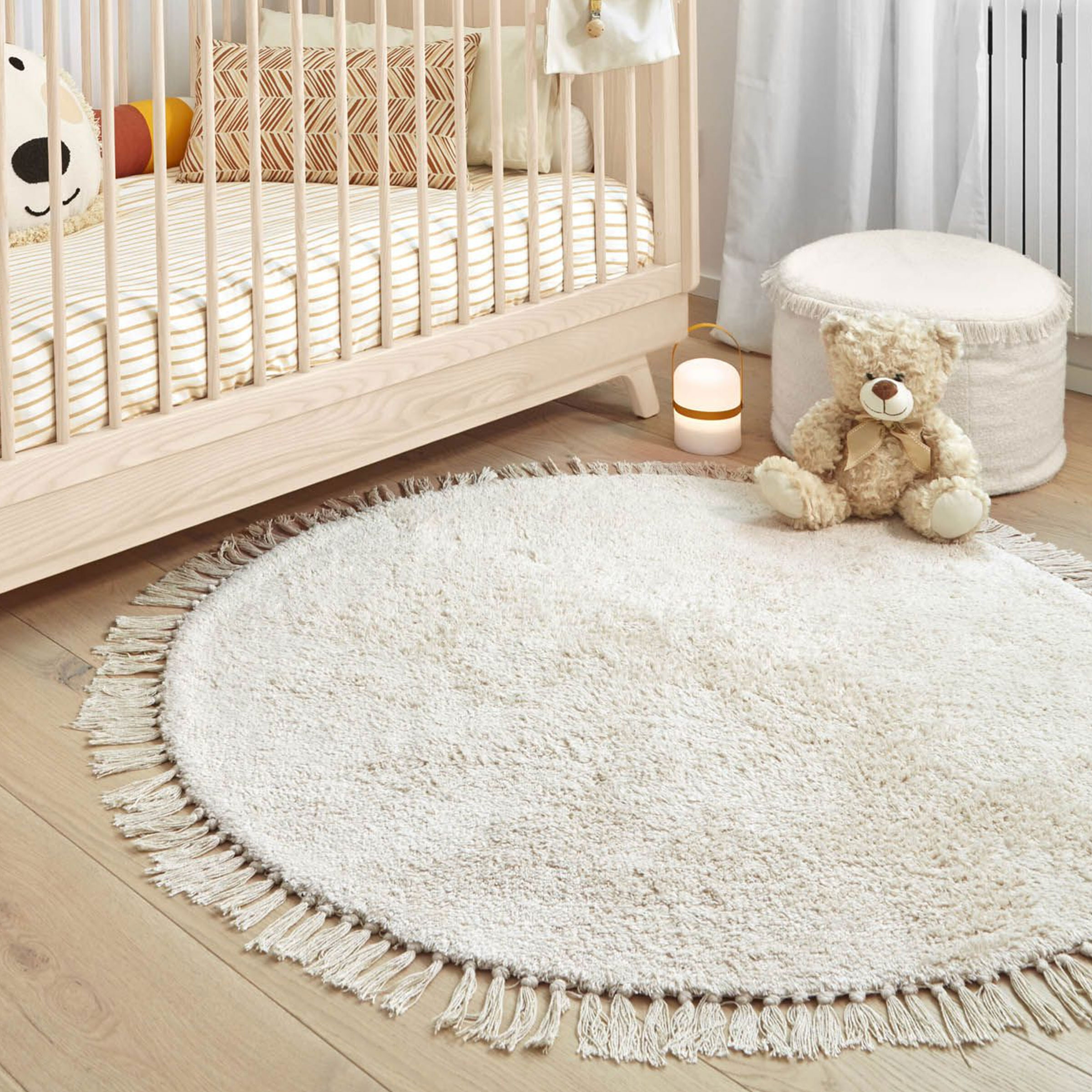 Kave Home Vloerkleed Orwen 100cm - Beige - Rond