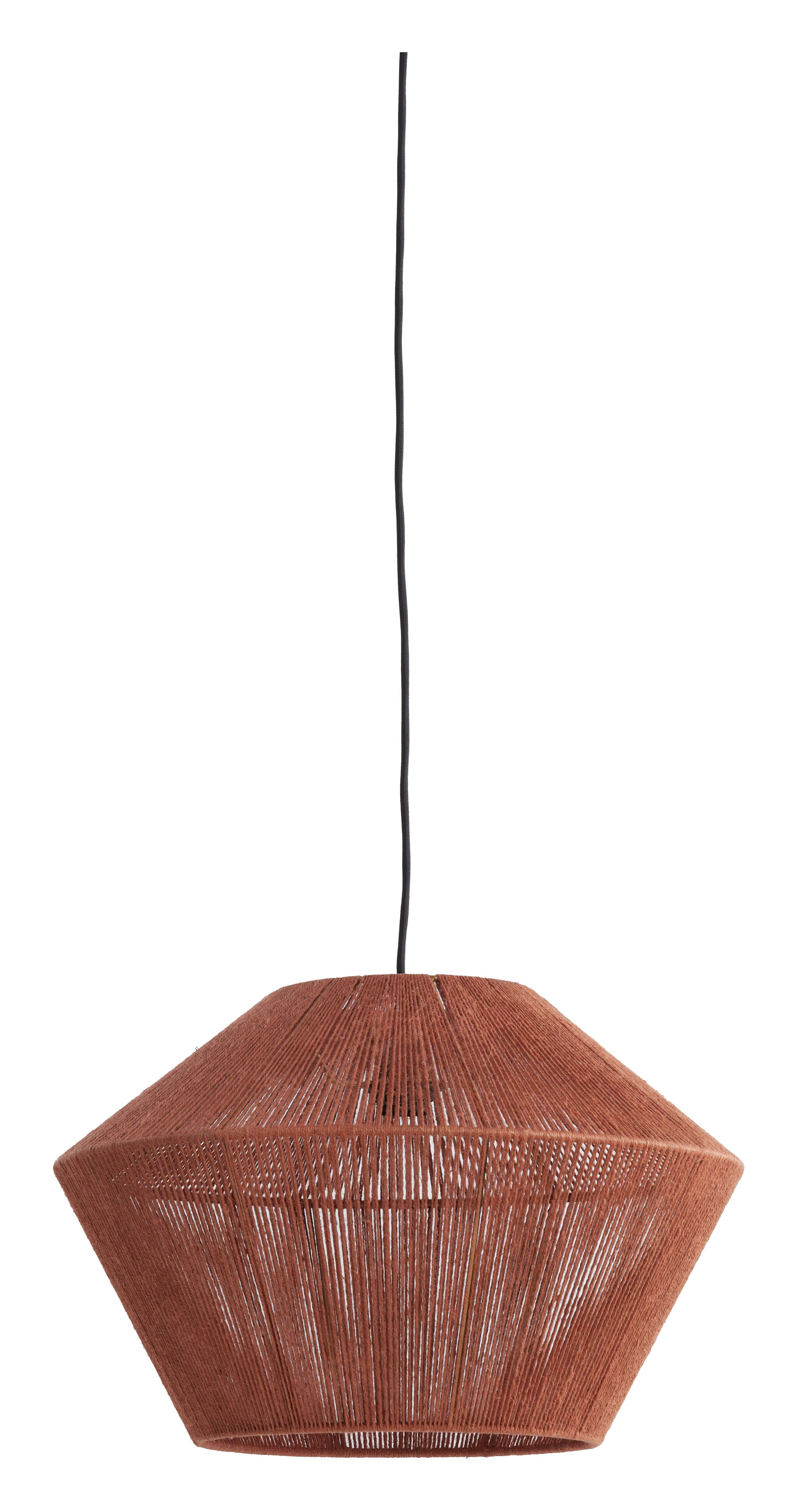 Light & Living Hanglamp 'Fugia' Jute, 50cm, kleur Steenrood