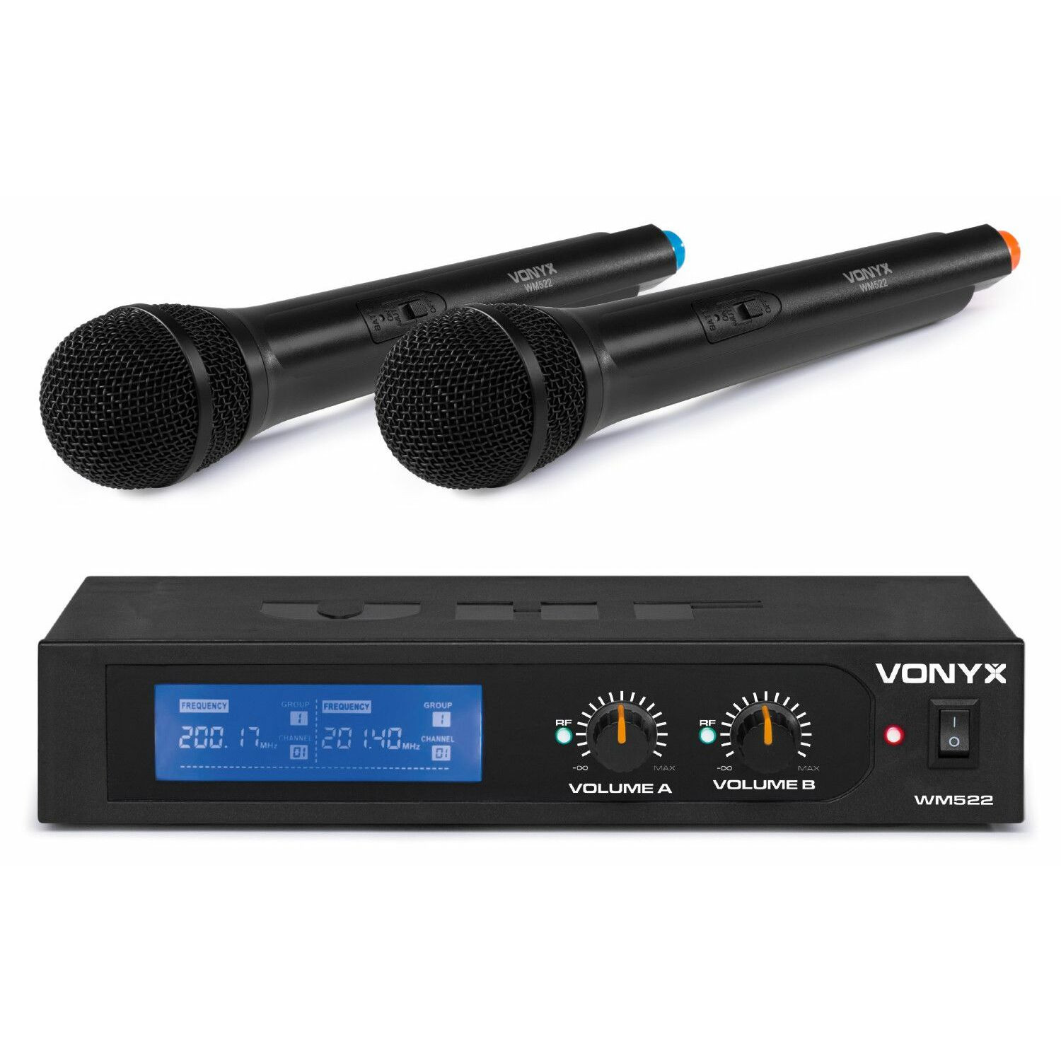 Vonyx WM522 draadloze microfoonset 2-kanaals VHF