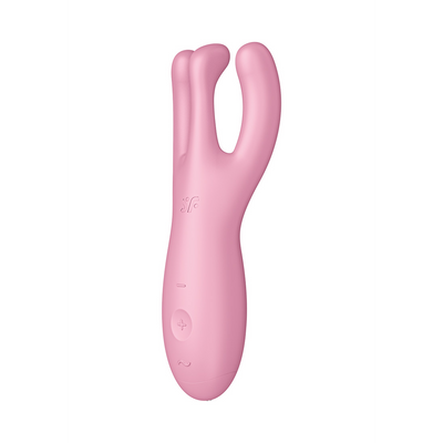 Threesome 4Plus - Lay-on Vibrator with App - Pink