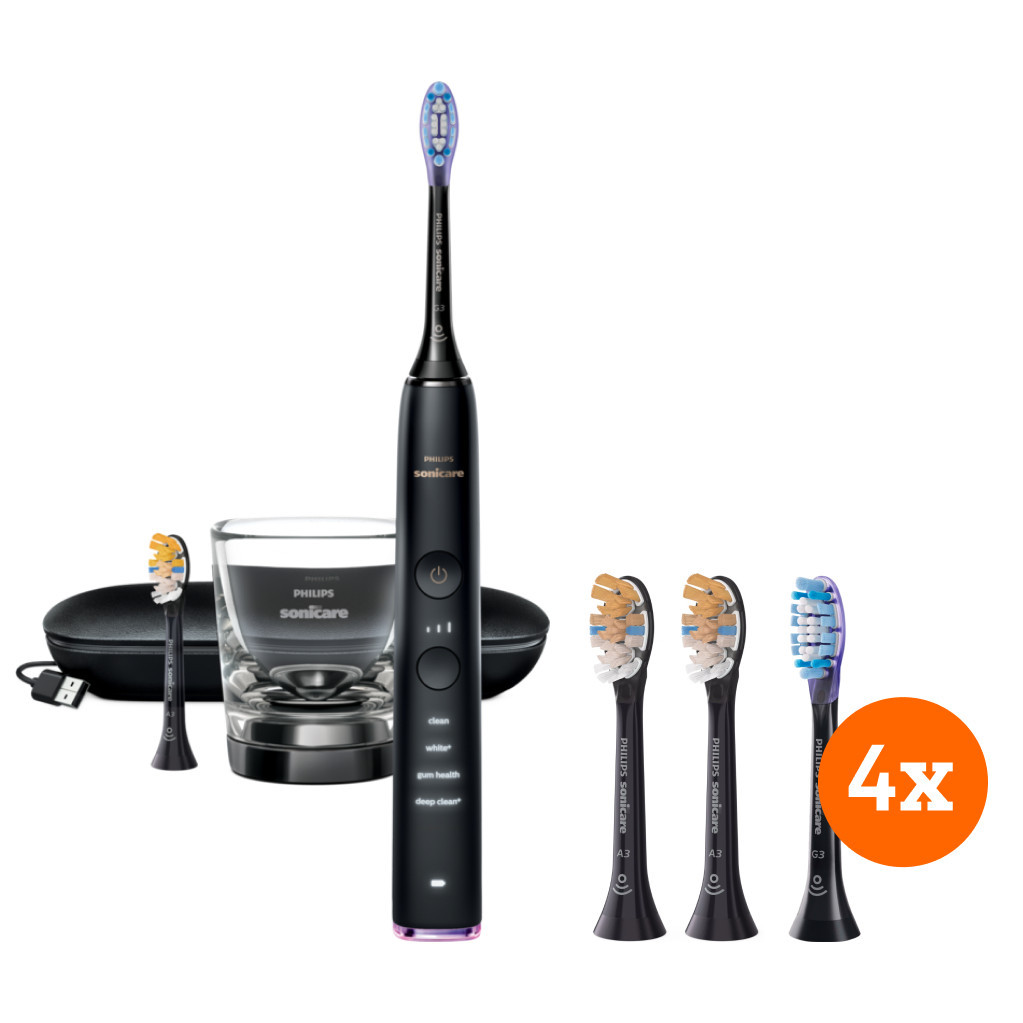 Philips Sonicare DiamondClean Smart HX9917/89 + All-in-one (2 stuks) + Gum Care (4 stuks)