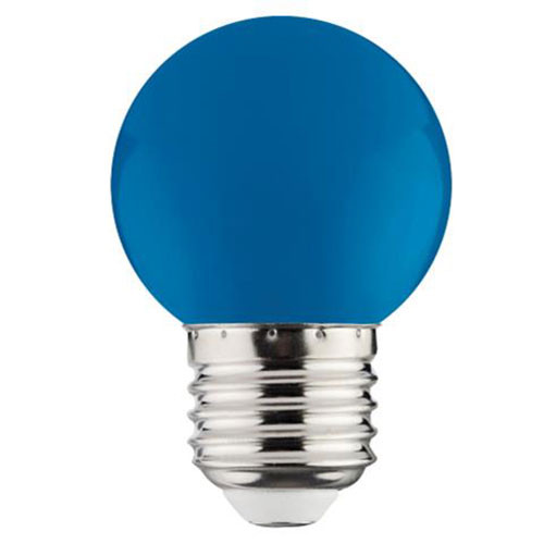 LED Lamp - Romba - Blauw Gekleurd - E27 Fitting - 1W