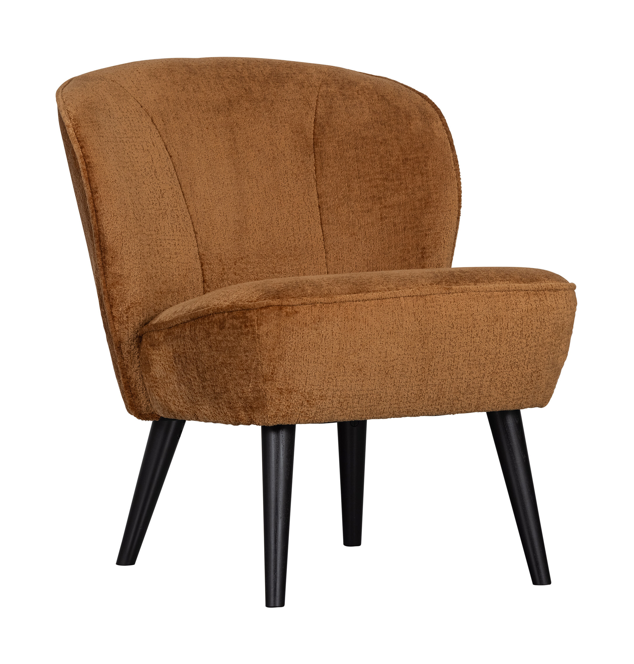 WOOOD Fauteuil Sara Chenille - Cognac - Velvet