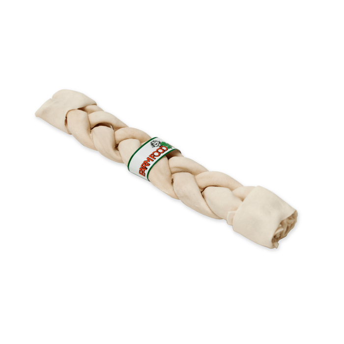 Farm Food Rawhide Dental Braided Stick M hondensnack 20 cm 1 stuk