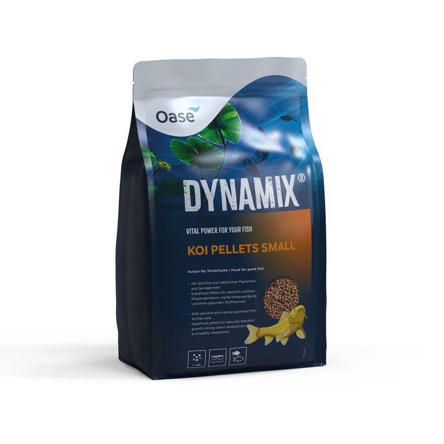 Oase DYNAMIX Koi Pellets Small 8L - Voeding voor Gezonde Kleine Koi tot 20cm