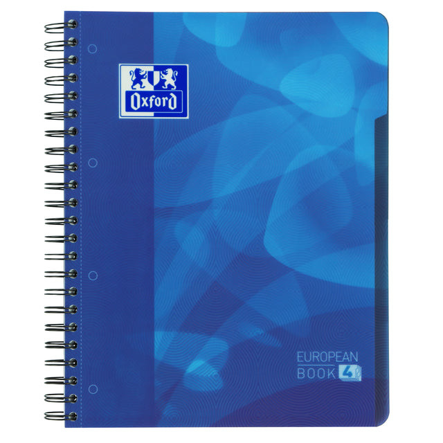 Projectboek Oxford School A4+ 4-gaats lijn 120vel blauw | 5 stuks