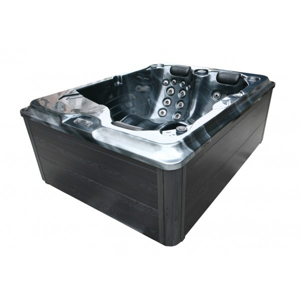 Badstuber Fiji outdoor whirlpool 2 persoons parelgrijs