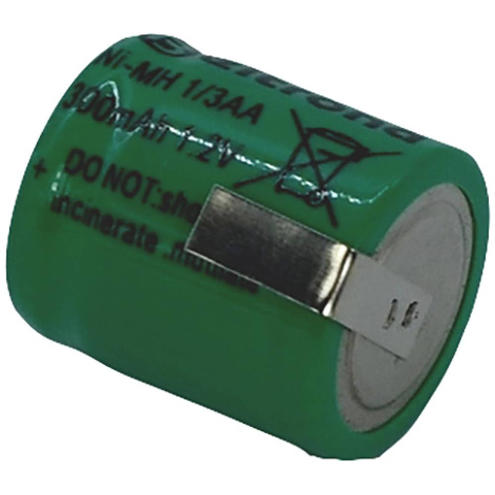 Beltrona 1/3AA Speciale oplaadbare batterij 1/3 AA Z-soldeerlip NiMH 1.2 V 300 mAh