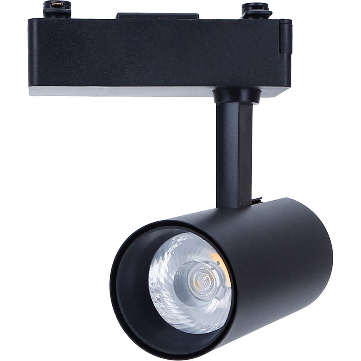 LED Railverlichting - Track Spot - Aigi - 1 Fase - 10W - Helder/Koud Wit 6500K - Rond - Zwart