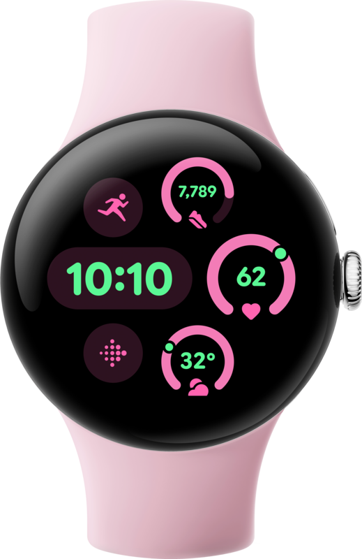 Google Pixel Watch 3 Zilver/Roze 41mm