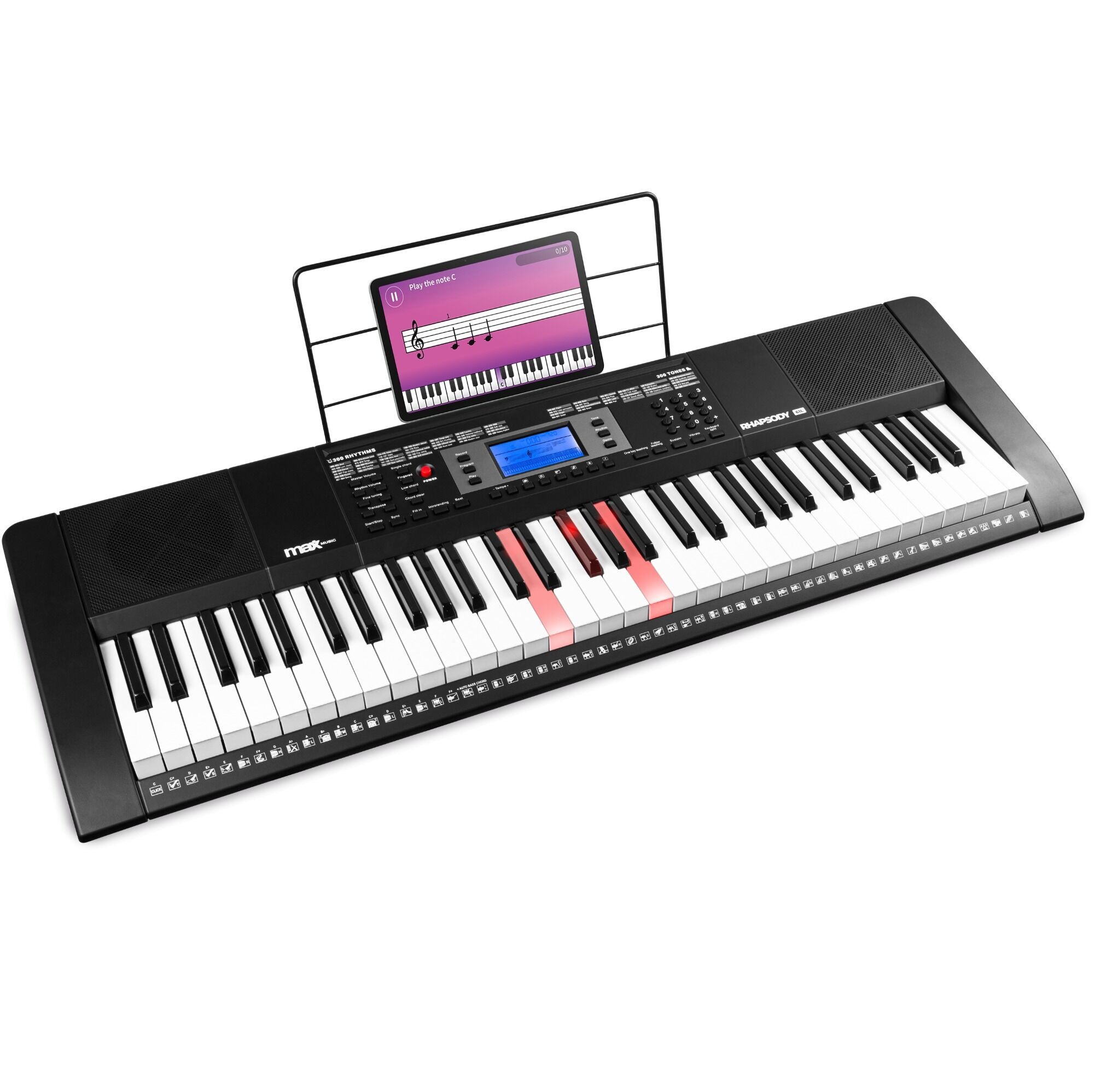 MAX Rhapsody61L keyboard met 61 lichtgevende toetsen - MIDI keyboard -