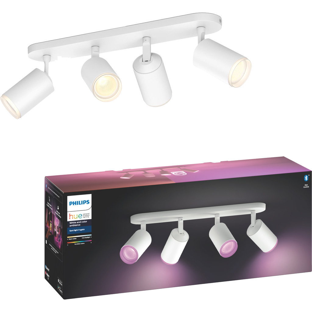 Philips Hue Fugato 4-Spot White and Color wit