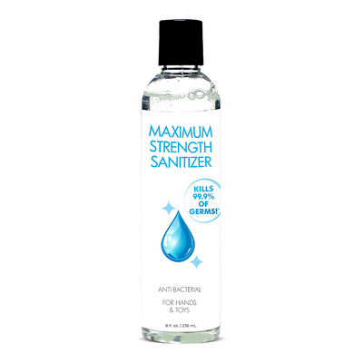 XR Brands Maximum Strength Santizer for Hands and Toys - 8 fl oz / 236 ml